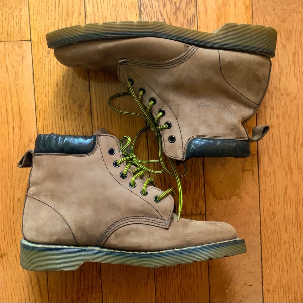 RARE VTG Dr. Martens Made in England 939 Leather Tan Boots Size 10